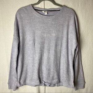 Three Dots Lavender Loungewear long sleeve w/ tie